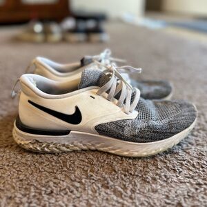 Nike Black and Gray Knit Sneakers